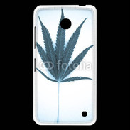 Coque Nokia Lumia 630 Marijuana en bleu et blanc