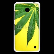 Coque Nokia Lumia 630 Feuille de cannabis sur fond jaune