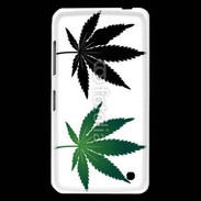 Coque Nokia Lumia 630 Double feuilles de cannabis