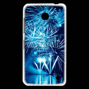 Coque Nokia Lumia 630 Feu d'artifice en noir et bleu