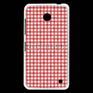 Coque Nokia Lumia 630 Effet vichy rouge et blanc