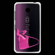 Coque Nokia Lumia 630 Escarpins et sac à main rose