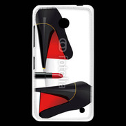 Coque Nokia Lumia 630 Escarpins et tube de rouge à lèvres