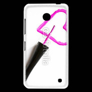 Coque Nokia Lumia 630 Coeur avec vernis à ongle 50
