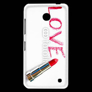 Coque Nokia Lumia 630 Love avec rouge à lèvres