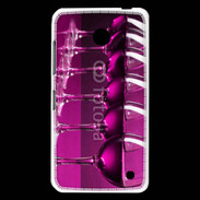 Coque Nokia Lumia 630 Verre de vin sur fond rose