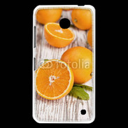 Coque Nokia Lumia 630 Belles oranges sur fond en bois