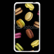 Coque Nokia Lumia 630 Macarons sur fond noir