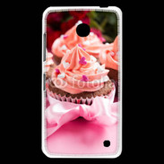 Coque Nokia Lumia 630 Cupcake et ruban rose