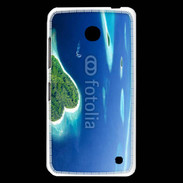 Coque Nokia Lumia 630 île en former de cœur au milieu de la mer