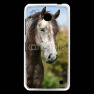 Coque Nokia Lumia 630 Portrait cheval arabe gris 1