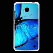 Coque Nokia Lumia 630 Papillon sur fond bleu