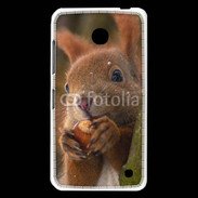 Coque Nokia Lumia 630 Portrait d'un écureuil avec une noisette