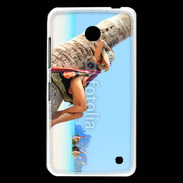 Coque Nokia Lumia 630 Sieste contre un palmier sur la plage