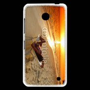 Coque Nokia Lumia 630 Couché de soleil agréable sur la plage