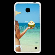 Coque Nokia Lumia 630 Cocktail noix de coco sur la plage 5