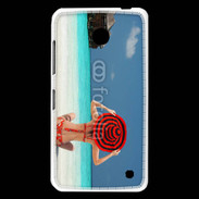 Coque Nokia Lumia 630 Femme assise sur la plage