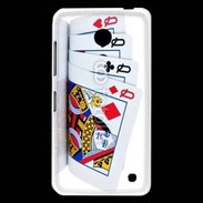 Coque Nokia Lumia 630 Carré de dames au poker