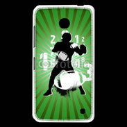Coque Nokia Lumia 630 Illustration football américain sur fond vert