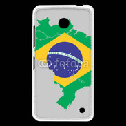 Coque Nokia Lumia 630 Drapeau Brésil coupe du monde 2014