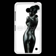 Coque Nokia Lumia 630 Femme nue body painting noir et blanc 3