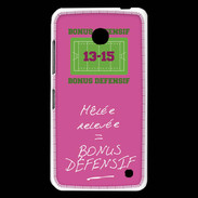Coque Nokia Lumia 630 Mêlée relevée Bonus offensif-défensif Rose