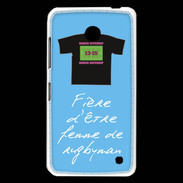 Coque Nokia Lumia 630 Femme de rugbyman Bonus offensif-défensif Bleu 2