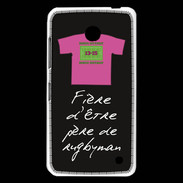 Coque Nokia Lumia 630 Père de rugbyman Bonus offensif-défensif Noir