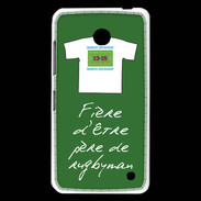 Coque Nokia Lumia 630 Père de rugbyman Bonus offensif-défensif Vert