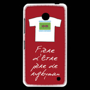 Coque Nokia Lumia 630 Père de rugbyman Bonus offensif-défensif Rouge