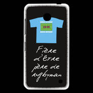 Coque Nokia Lumia 630 Père de rugbyman Bonus offensif-défensif Noir 2