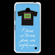 Coque Nokia Lumia 630 Père de rugbyman Bonus offensif-défensif Bleu 2