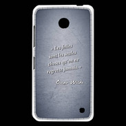 Coque Nokia Lumia 630 Les Folies Bleu Citation Oscar Wilde