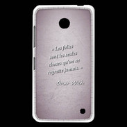 Coque Nokia Lumia 630 Les Folies Rose Citation Oscar Wilde