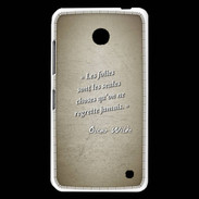 Coque Nokia Lumia 630 Les Folies Sepia Citation Oscar Wilde