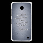 Coque Nokia Lumia 630 Public génie Bleu Citation Oscar Wilde