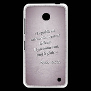 Coque Nokia Lumia 630 Public génie Rose Citation Oscar Wilde