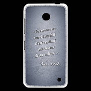 Coque Nokia Lumia 630 Survie valeur Bleu Citation Oscar Wilde