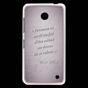 Coque Nokia Lumia 630 Survie valeur Rose Citation Oscar Wilde