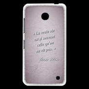 Coque Nokia Lumia 630 Vrai vie Rose Citation Oscar Wilde