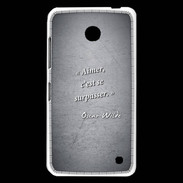 Coque Nokia Lumia 630 Aimer Noir Citation Oscar Wilde