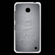 Coque Nokia Lumia 630 Aimer Noir Citation Oscar Wilde