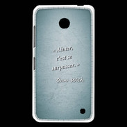 Coque Nokia Lumia 630 Aimer Turquoise Citation Oscar Wilde