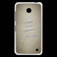 Coque Nokia Lumia 630 Aimer Sepia Citation Oscar Wilde