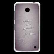 Coque Nokia Lumia 630 Aimer Violet Citation Oscar Wilde