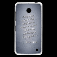 Coque Nokia Lumia 630 Chaque fois Bleu Citation Oscar Wilde