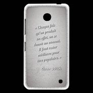 Coque Nokia Lumia 630 Chaque fois Gris Citation Oscar Wilde
