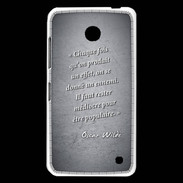 Coque Nokia Lumia 630 Chaque fois Noir Citation Oscar Wilde