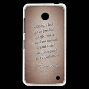 Coque Nokia Lumia 630 Chaque fois Rouge Citation Oscar Wilde