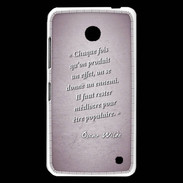 Coque Nokia Lumia 630 Chaque fois Rose Citation Oscar Wilde